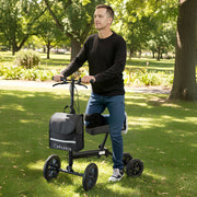 Orthonica Knee Walker with Adjustable Pad and Dual Brakes V240-FRW-MAS-3510-BK