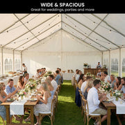 Wallaroo 12m x 6m outdoor event marquee carport tent V240-GAZ-CPT-612