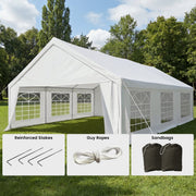 Wallaroo 6x6m Outdoor Event Marquee Gazebo Party Wedding Tent - White V240-GAZ-CPT-6X6-WH