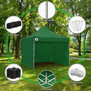 Wallaroo Gazebo Tent Marquee 3x3 Popup Outdoor - Green V240-GAZ-POP-3X3-GN