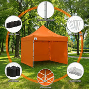 Wallaroo Gazebo Tent Marquee 3x3 PopUp Outdoor - Orange V240-GAZ-POP-3X3-OR