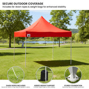 Wallaroo Gazebo Tent Marquee 3x3 PopUp Outdoor Red V240-GAZ-POP-3X3-RD