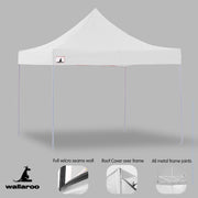 Wallaroo Gazebo Tent Marquee 3x3 PopUp Outdoor Wallaroo White V240-GAZ-POP-3X3-WH
