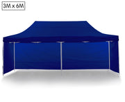 Wallaroo Gazebo Tent Marquee 3x6m PopUp Outdoor Wallaroo Blue V240-GAZ-POP-3X6-BU