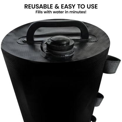 Wallaroo 10L Weight Bags 4 Pcs Gazebo Pods Canopy Eco-friendly Anchor In Black V240-GAZ-WB7-BLC-4