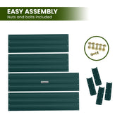 Wallaroo Garden Bed 120 x 60 x 30cm Galvanized Steel - Green V240-GBD-BSW-1206-GN