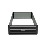 Wallaroo Garden Bed 210 x 90 x 30cm Galvanized Steel - Black V240-GBD-BSW-2109-BK
