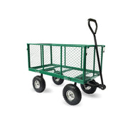 Wallaroo Steel Mesh Garden Trolley Cart - Green V240-GMC-H38-GN