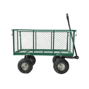 Wallaroo Steel Mesh Garden Trolley Cart - Green V240-GMC-H38-GN
