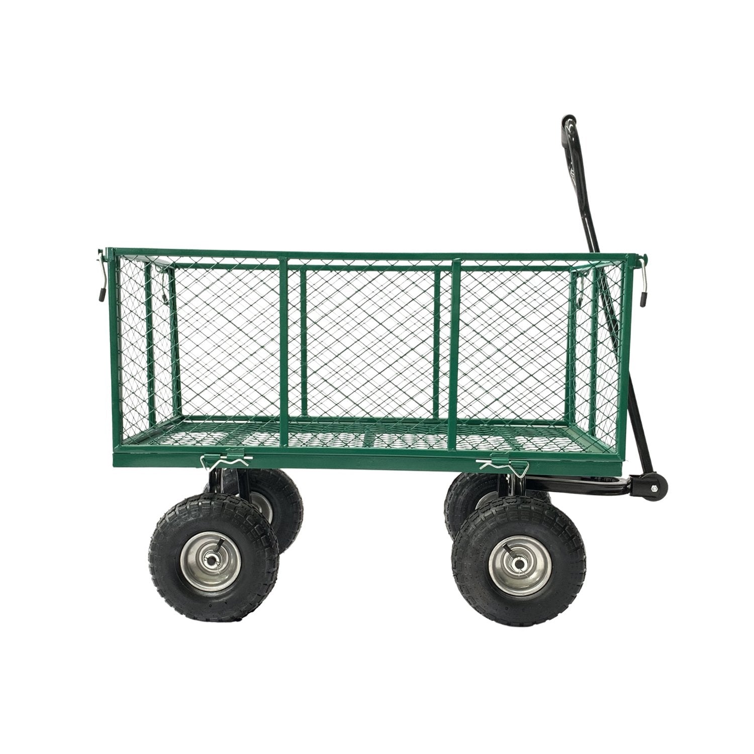 Wallaroo Steel Mesh Garden Trolley Cart - Green V240-GMC-H38-GN