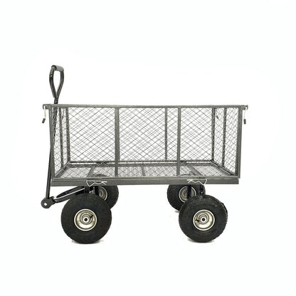 Wallaroo Steel Mesh Garden Trolley Cart - Hammer Grey V240-GMC-H38-HM
