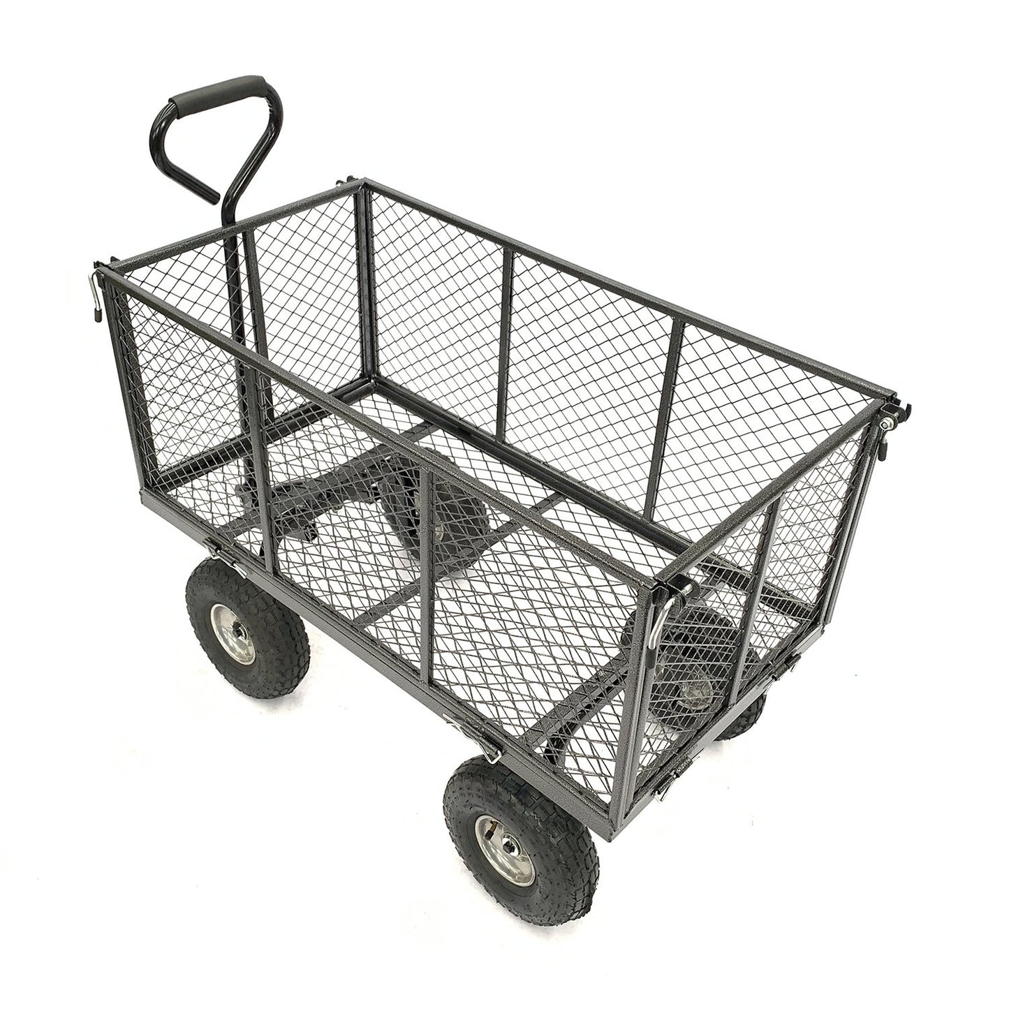 Wallaroo Steel Mesh Garden Trolley Cart - Hammer Grey V240-GMC-H38-HM