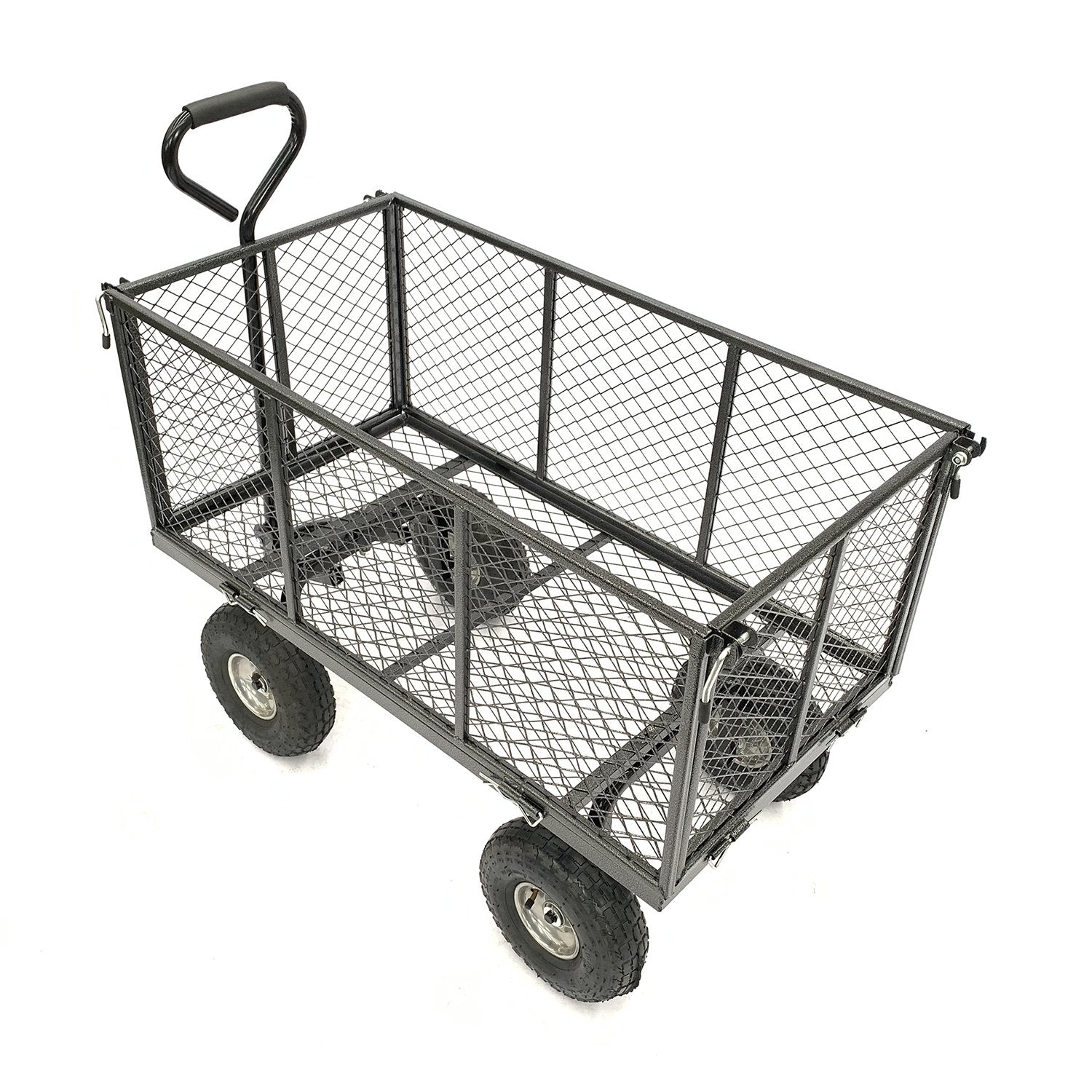 Wallaroo Steel Mesh Garden Trolley Cart - Hammer Grey V240-GMC-H38-HM