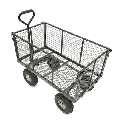 Wallaroo Steel Mesh Garden Trolley Cart - Hammer Grey V240-GMC-H38-HM
