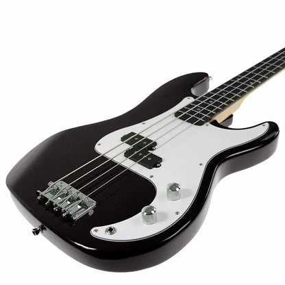 Karrera 39in Electric Guitar Bass Tuner Music 4-String Instrument Full Size Black V240-GTR-JB2-15W-BK