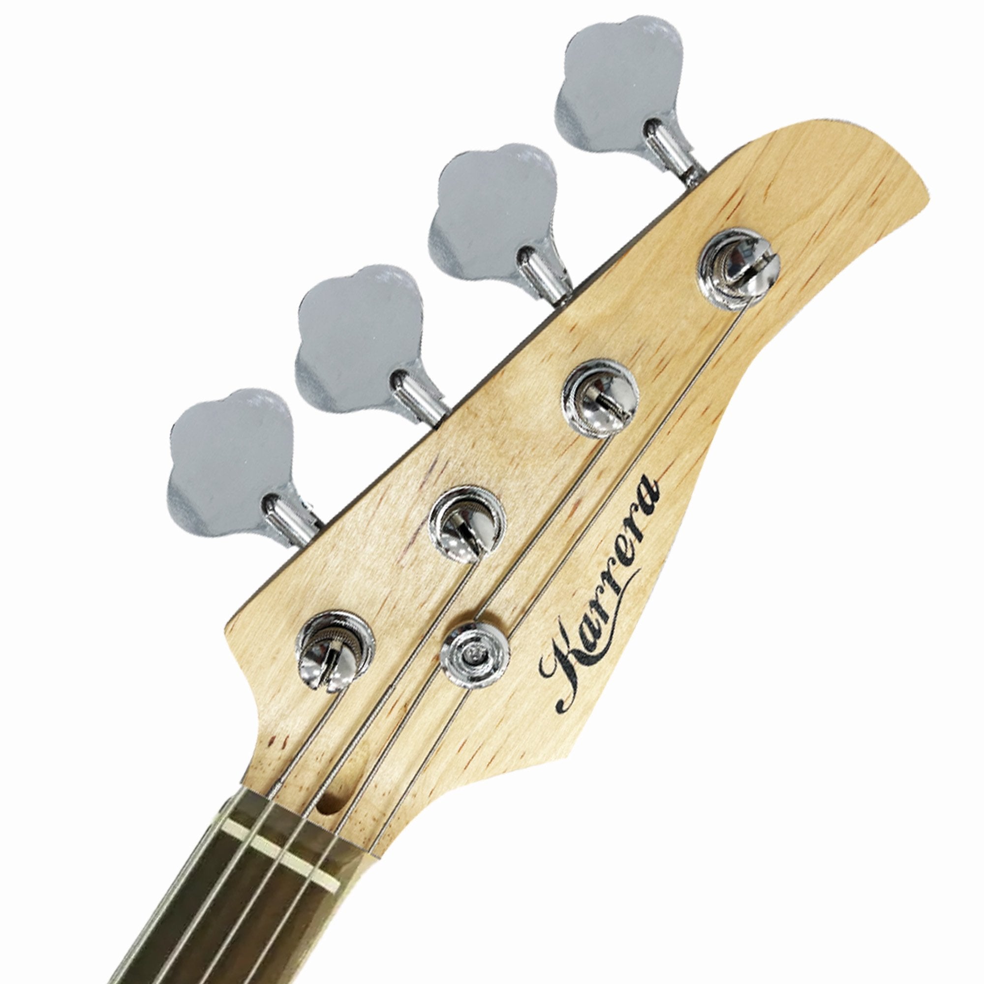 Karrera 39in Electric Guitar Bass Tuner Music 4-String Instrument Full Size Sunburst V240-GTR-JB2-15W-SB