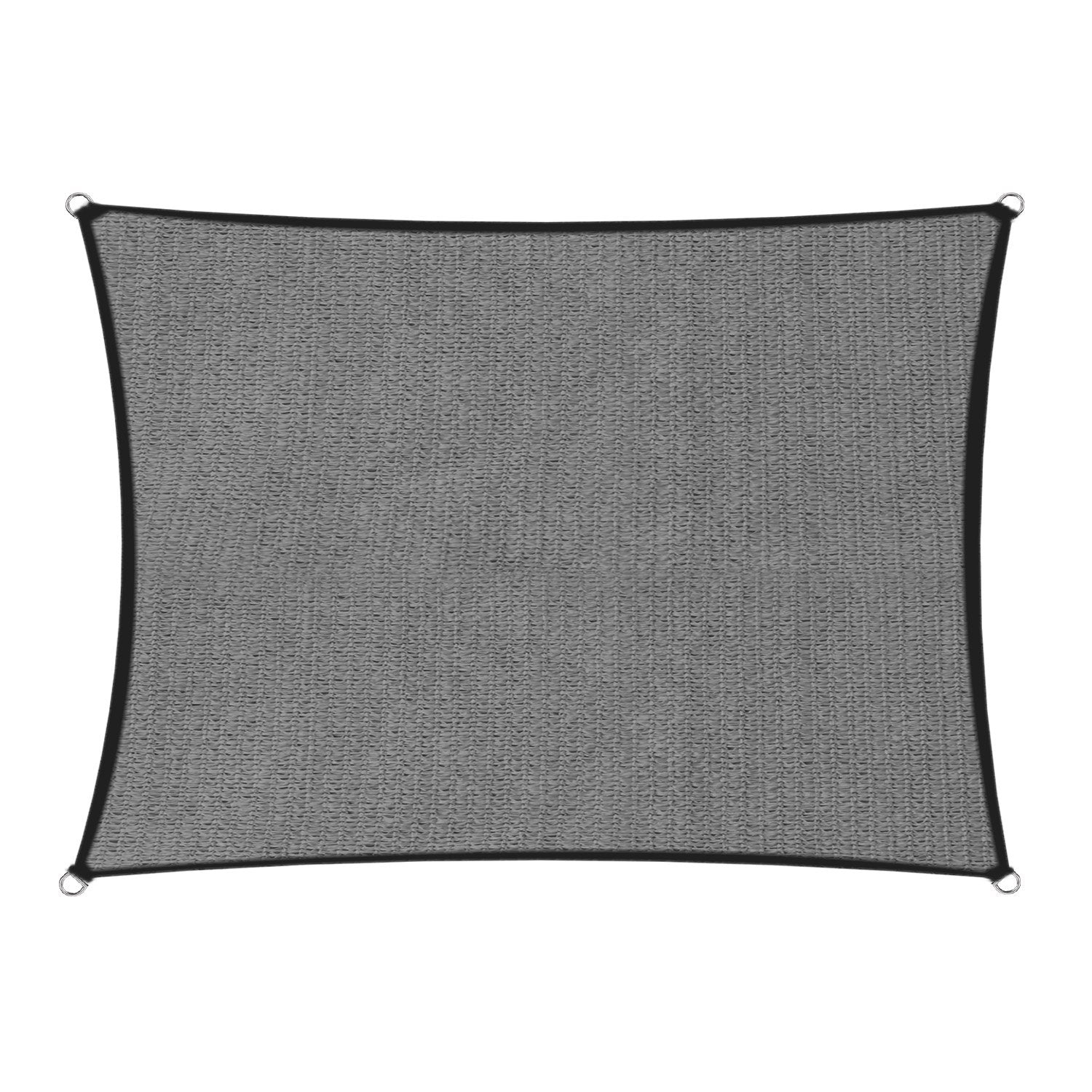 Wallaroo 280gsm Outdoor Sun Shade Sail Canopy Grey - 2m X 2.5m V240-GYSS-280-2X25
