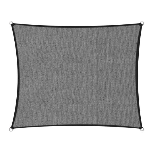 Wallaroo Outdoor Sun Shade Sail Canopy Grey Rectangle 2 x 2.5M V240-GYSS-2X25