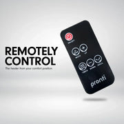 Pronti Electric Tower Heater 2000W Ceramic Portable Remote - Black V240-HEA-PCT-67HL-BK