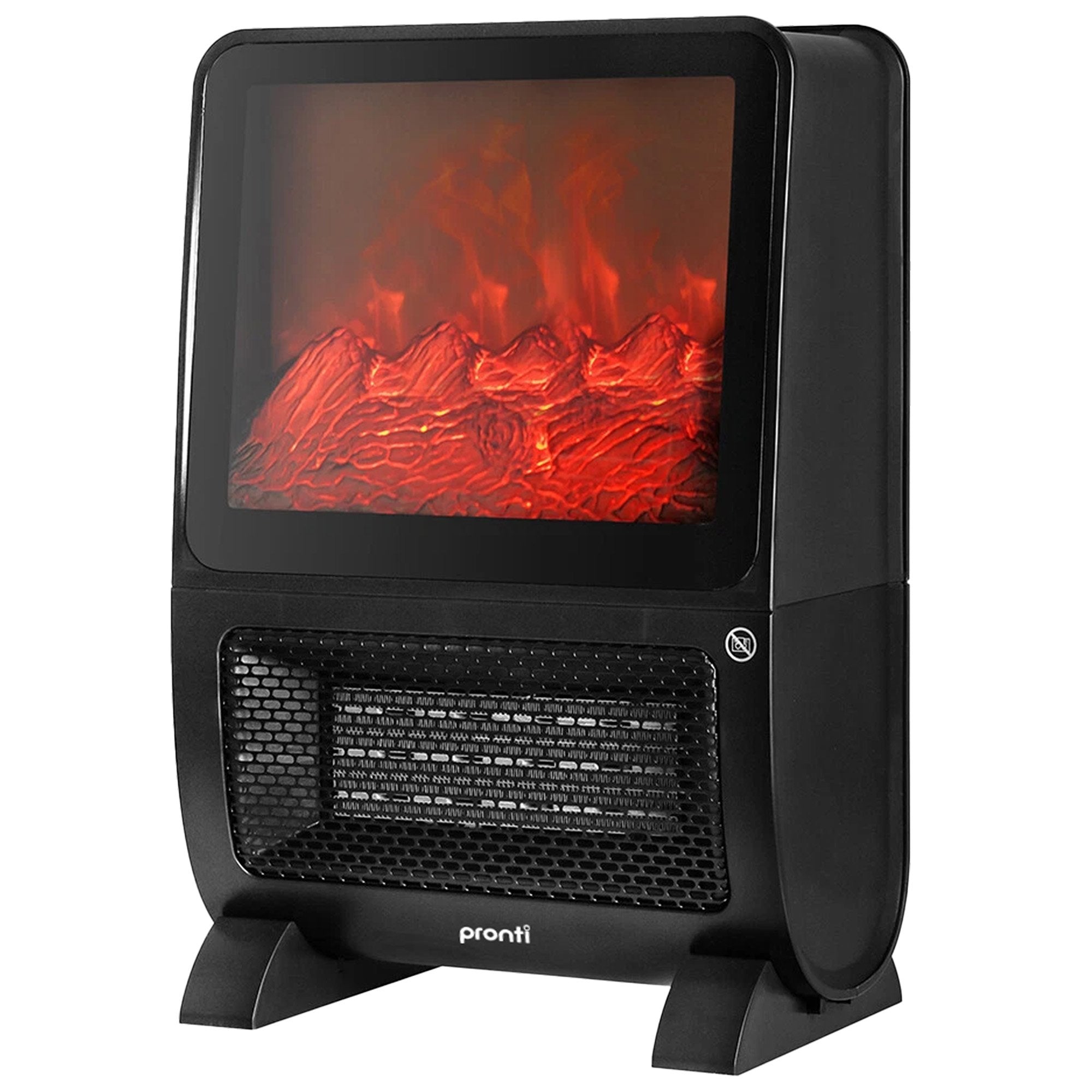 Pronti 2000W 3D Fire PTC Electric Portable Room Heater V240-HEA-TPN-TPC-RB
