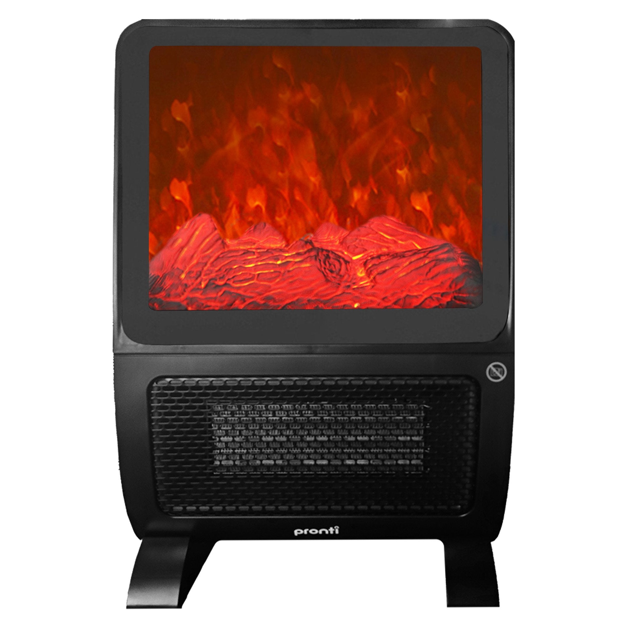 Pronti 2000W 3D Fire PTC Electric Portable Room Heater V240-HEA-TPN-TPC-RB