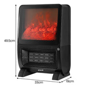 Pronti 2000W 3D Fire PTC Electric Portable Room Heater V240-HEA-TPN-TPC-RB
