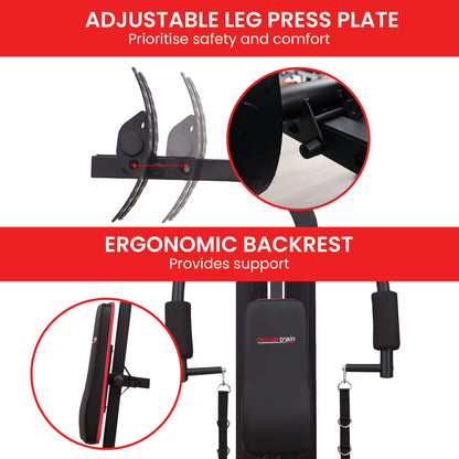 Powertrain Jx-89 Multi Station Home Gym 68kg Weight Cable Machine V240-HGM-89F-JX
