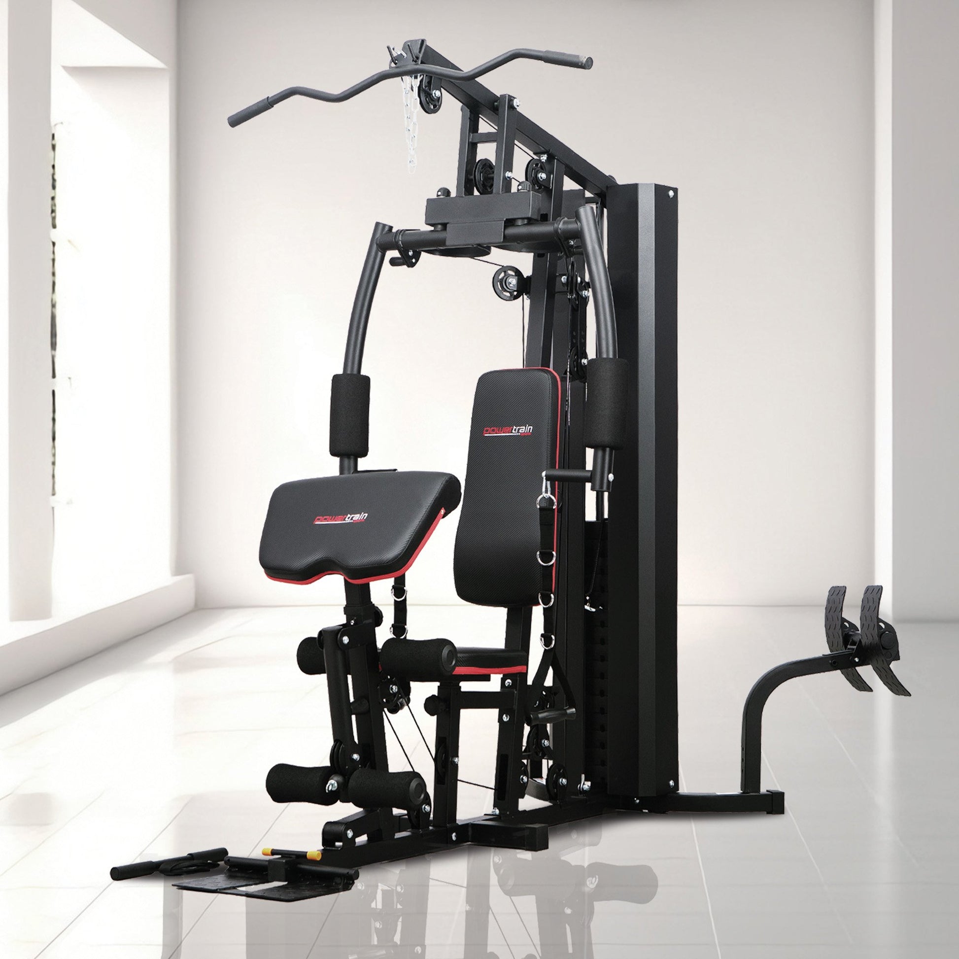 Powertrain Jx-89 Multi Station Home Gym 68kg Weight Cable Machine V240-HGM-89F-JX