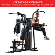 Powertrain Multi Station Home Gym 150lbs Weights Punching Bag V240-HGM-930-JX