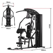 Powertrain Home Multi Gym 560 Full Body Training with 90kg Weight Stack Home Gym V240-HGM-JUN-560