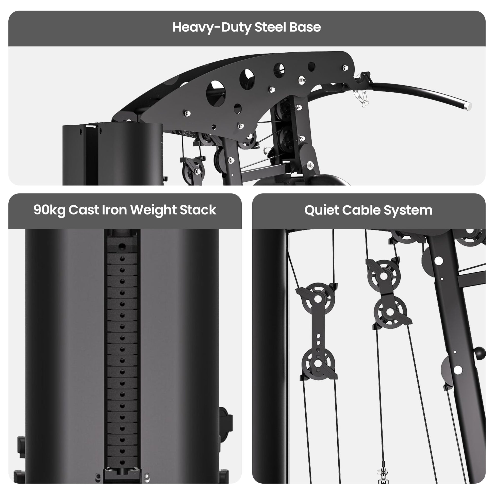 Powertrain Home Multi Gym 560 Full Body Training with 90kg Weight Stack Home Gym V240-HGM-JUN-560