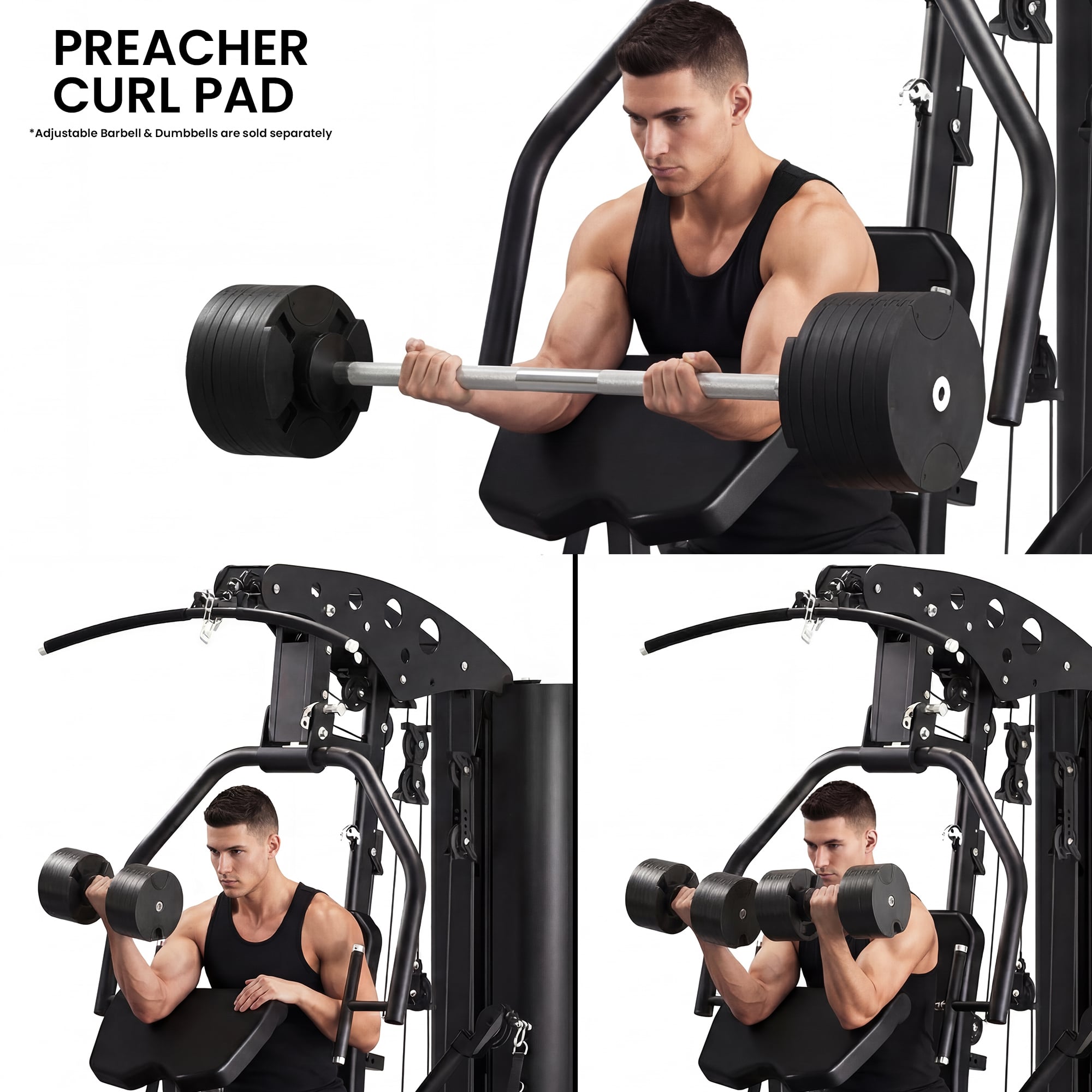 Powertrain Home Multi Gym 560 Full Body Training with 90kg Weight Stack Home Gym V240-HGM-JUN-560