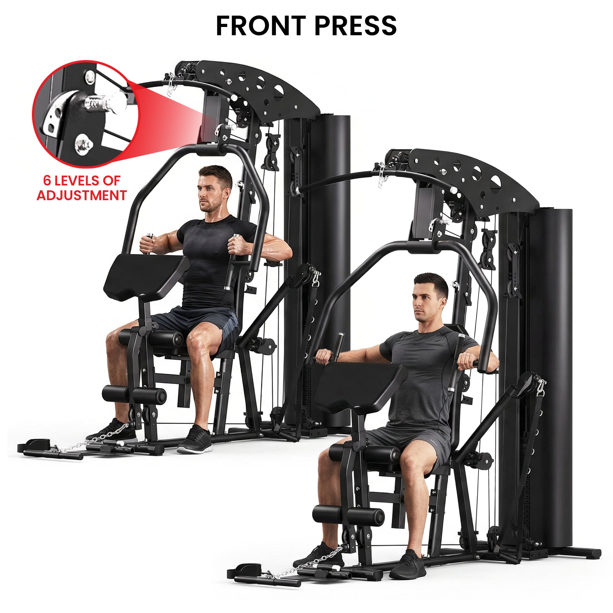 Powertrain Home Multi Gym 560 Full Body Training with 90kg Weight Stack Home Gym V240-HGM-JUN-560