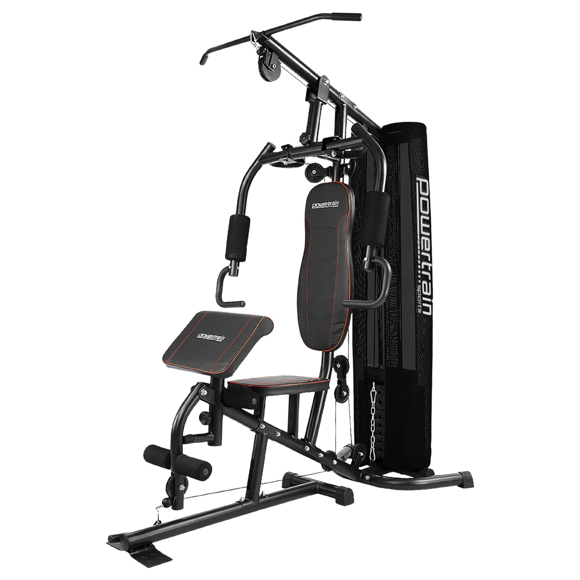 Powertrain Multi Station Home Gym With 68kg Weights Preacher Curl Pad V240-HGM-MTR-080-068