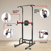 Powertrain Power Tower J06 Multifunction Strength Training Station with Pull-Up Bar Leg Raise Station Dip Bar