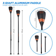 Kahuna Hana Inflatable Stand Up Paddle Board 10FT w/ iSUP Accessories V240-IFB-HLE-305-BU
