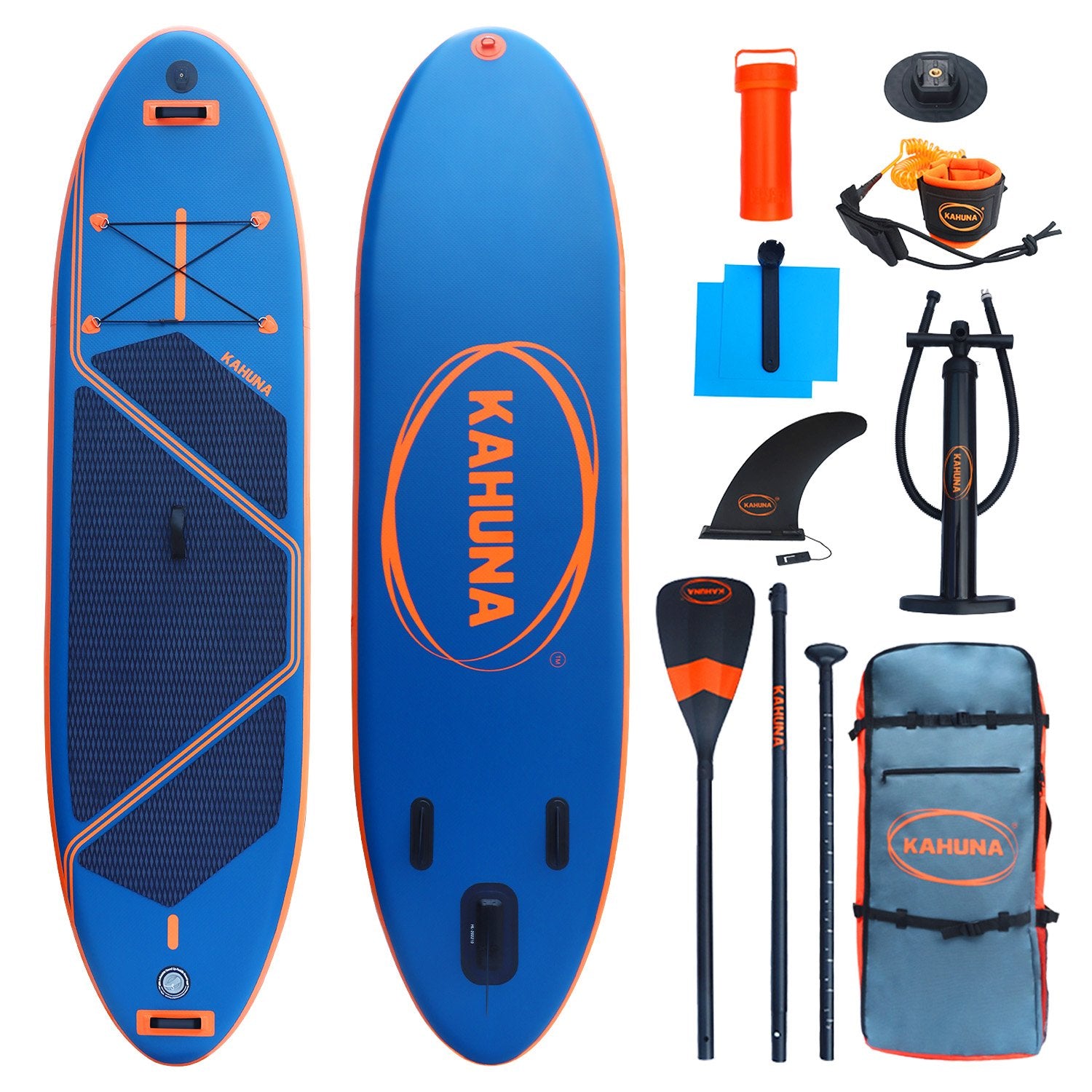 Kahuna Kai Premium Sports 10.6FT Inflatable Paddle Board V240-IFB-HLE-320P-BU