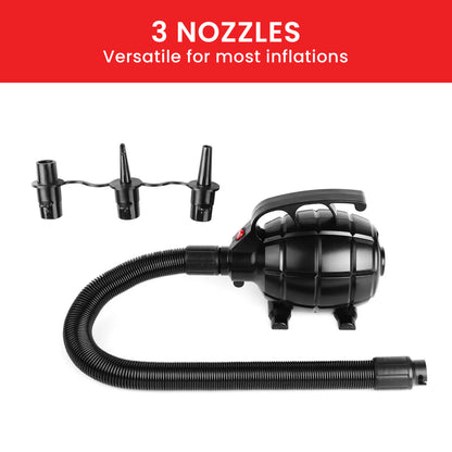 Kahuna 500w Isup Electric Air Pump - Efficient Inflatable Device For Rapid Airflow, Use For Airtrack Mats, V240-IFP-HXG-SS-103