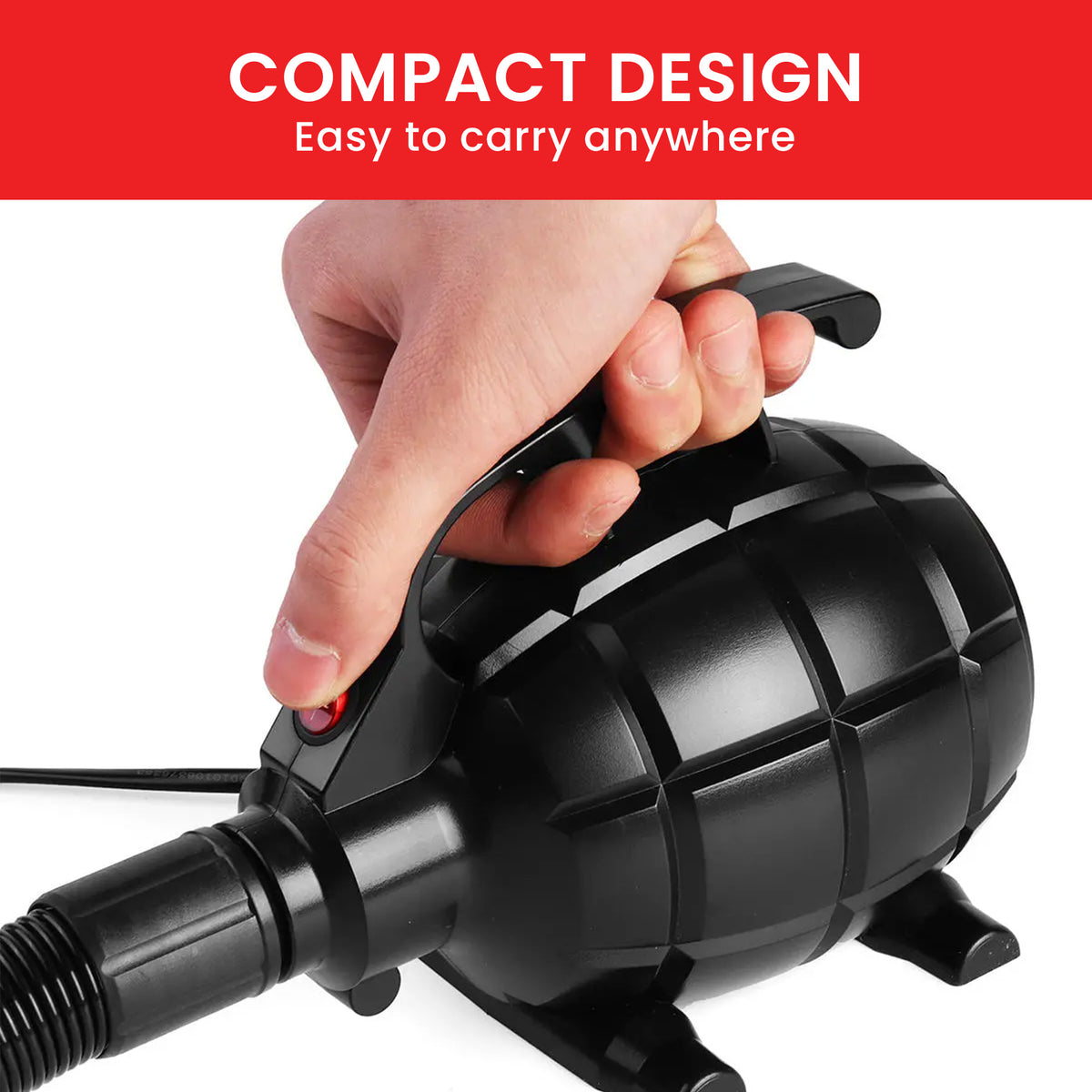 Kahuna 500w Isup Electric Air Pump - Efficient Inflatable Device For Rapid Airflow, Use For Airtrack Mats, V240-IFP-HXG-SS-103