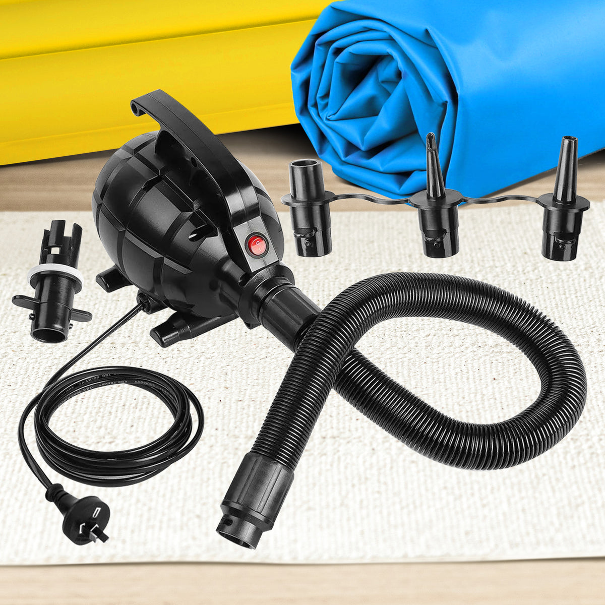 Kahuna 500w Isup Electric Air Pump - Efficient Inflatable Device For Rapid Airflow, Use For Airtrack Mats, V240-IFP-HXG-SS-103
