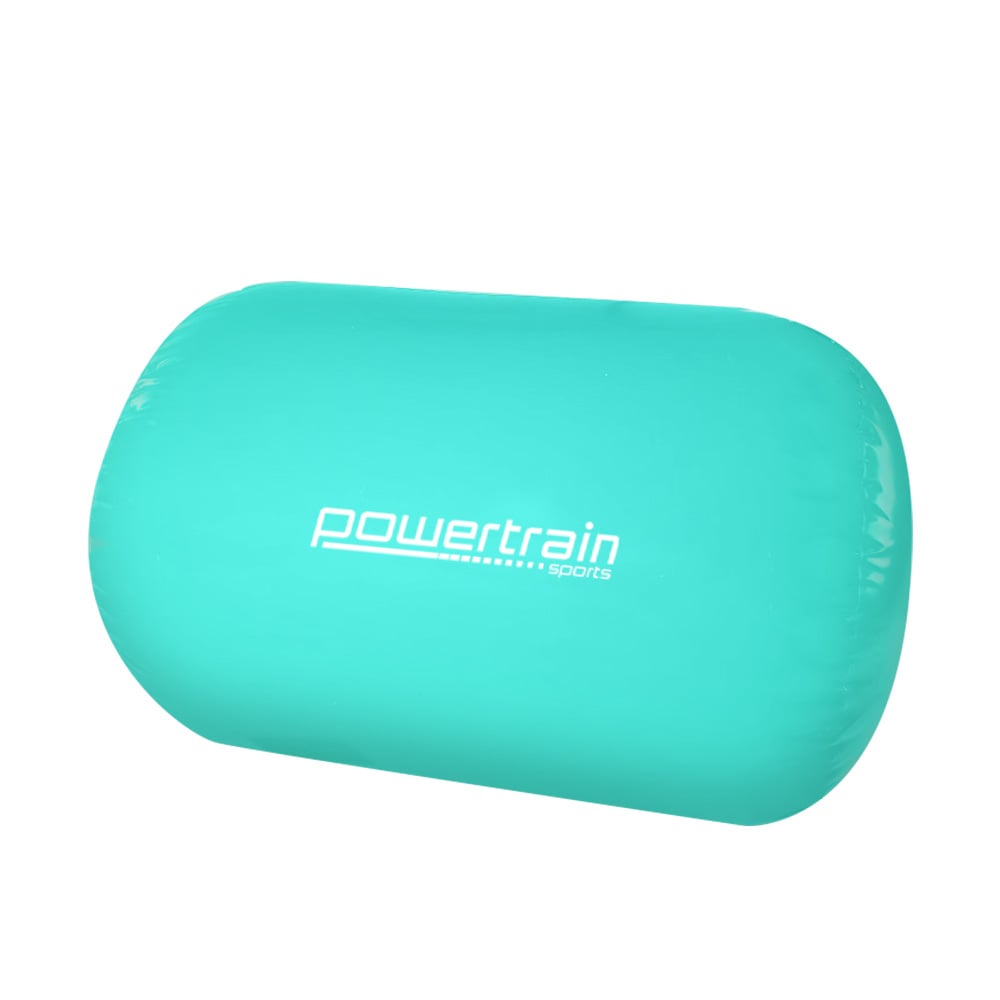 Powertrain Sports Inflatable Gymnastics Air Barrel Exercise Roller 120 x 75cm - Green V240-IFR-1275-GN