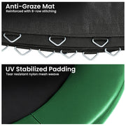 Kahuna 12ft Replacement Trampoline Safety Pad Cover and Jumping Spring Mat - Green V240-KAH-PDMAT-12-GN