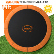 Kahuna 14ft Replacement Trampoline Safety Pad Cover and Jumping Spring Mat - Orange V240-KAH-PDMAT-14-OR