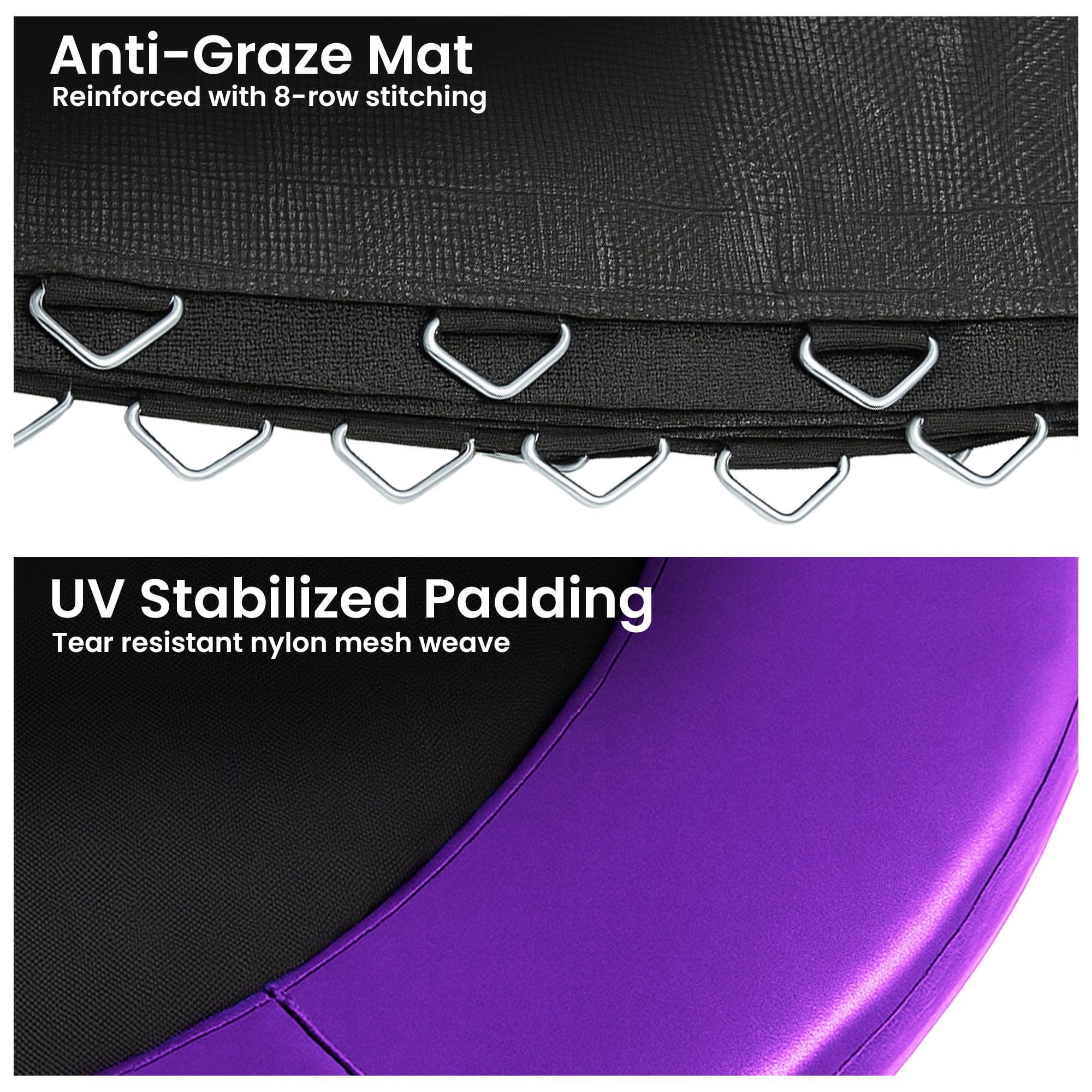 Kahuna 14ft Replacement Trampoline Safety Pad Cover and Jumping Spring Mat - Purple V240-KAH-PDMAT-14-PU