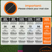 Kahuna 16ft Replacement Trampoline Safety Pad Cover and Jumping Spring Mat - Orange V240-KAH-PDMAT-16-OR