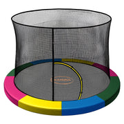 Kahuna 6ft Trampoline Pad and Net - Rainbow V240-KAH-PDNET-06-RB