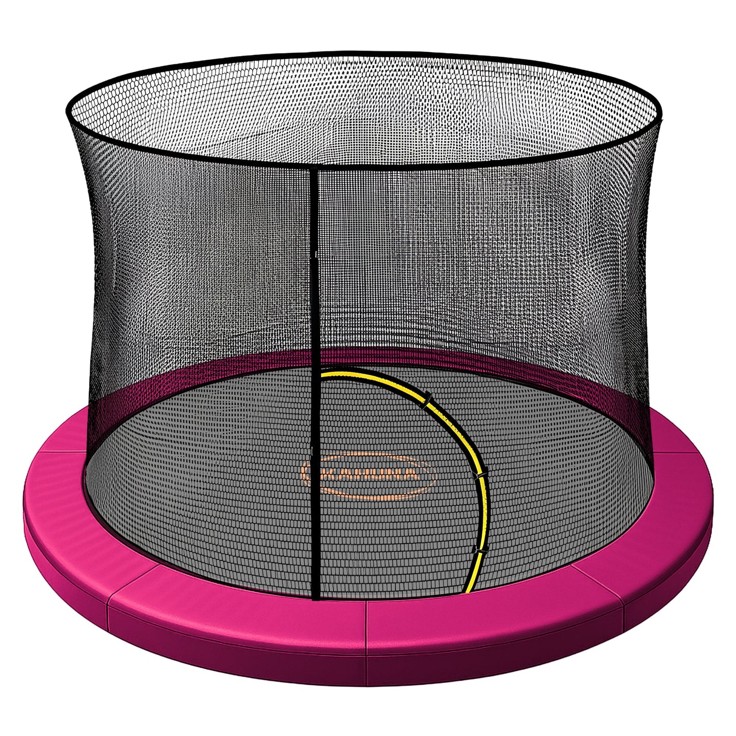 Kahuna 10ft Trampoline Pad and Net - Pink V240-KAH-PDNET-10-PK