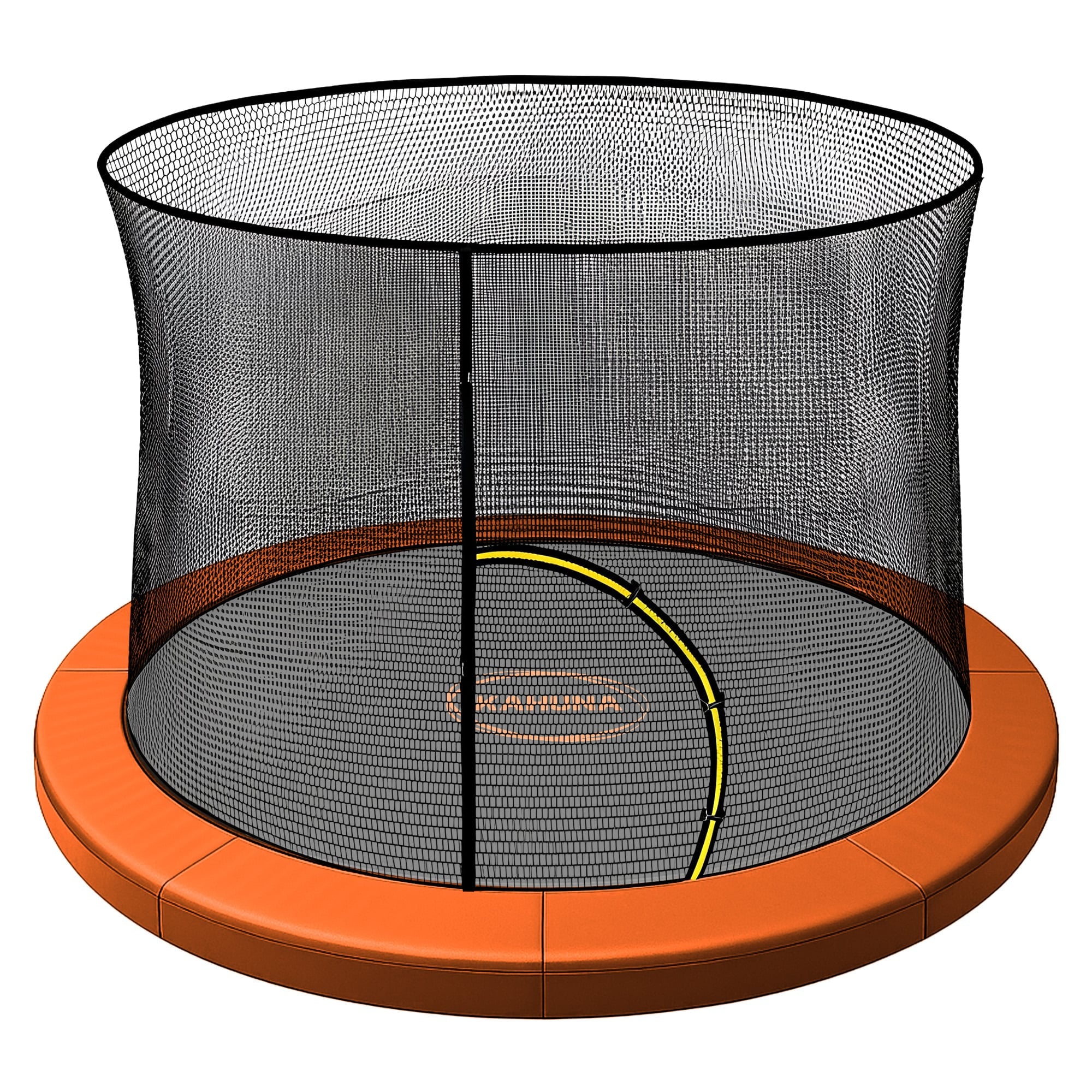 Kahuna 14ft Trampoline Pad and Net - Orange V240-KAH-PDNET-14-OR