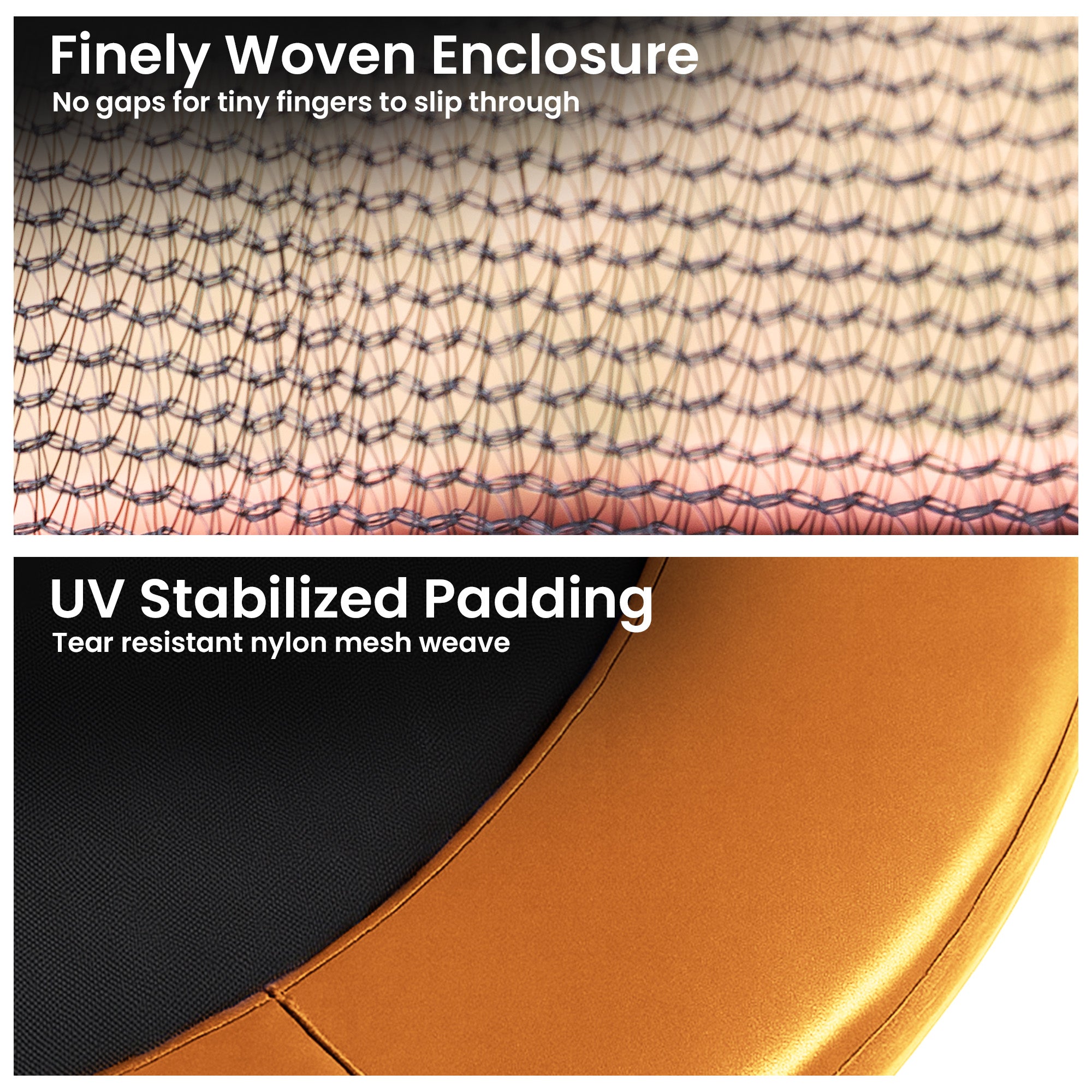 Kahuna 14ft Trampoline Pad and Net - Orange V240-KAH-PDNET-14-OR