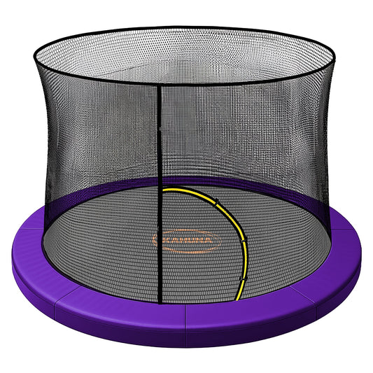 Kahuna 14ft Trampoline Pad and Net - Purple V240-KAH-PDNET-14-PU